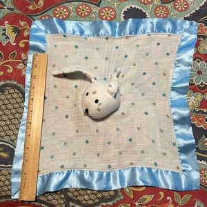 Aden + Anais satin trimmed bunny lovey